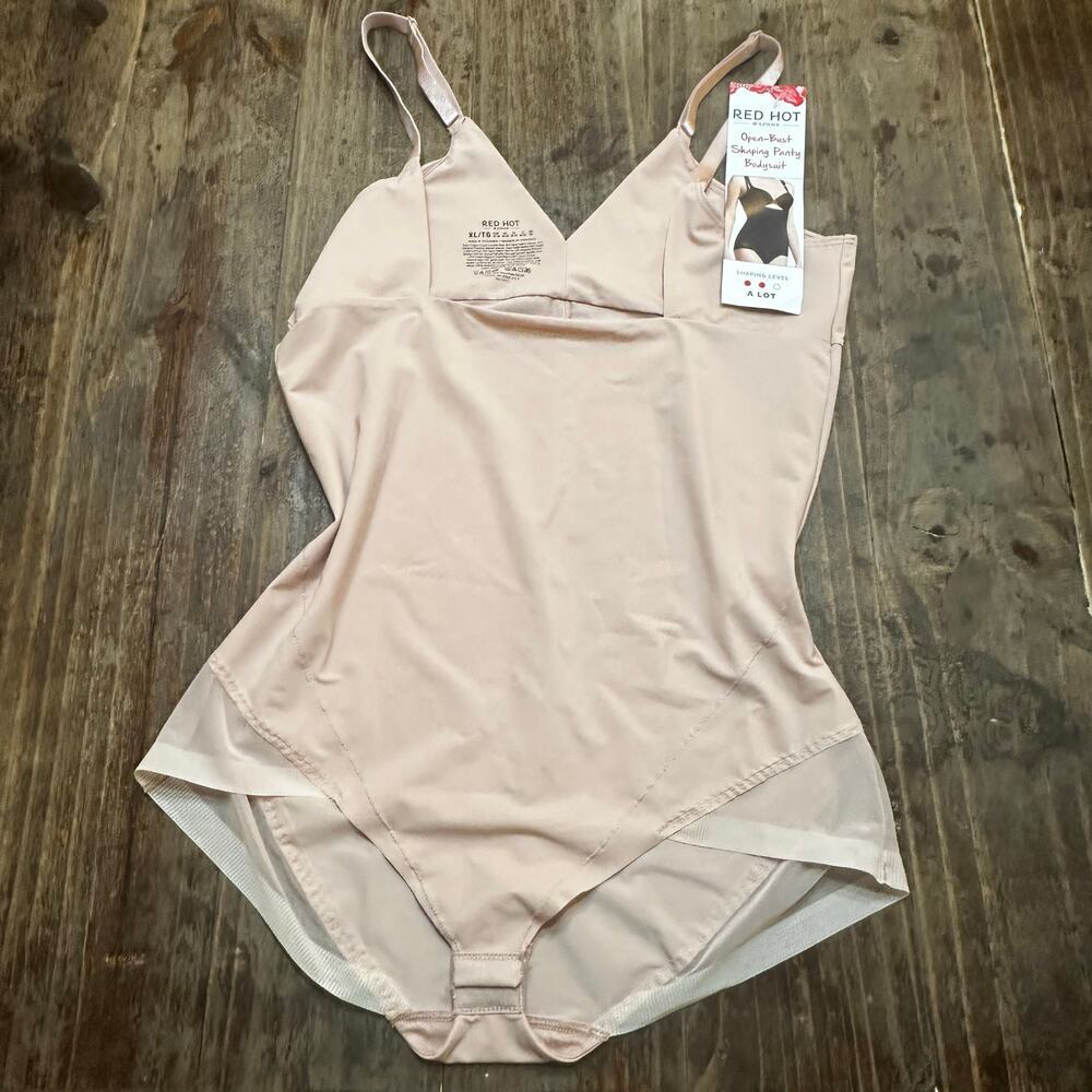 New Spanx Open Bust Panty Bodysuit sz XL